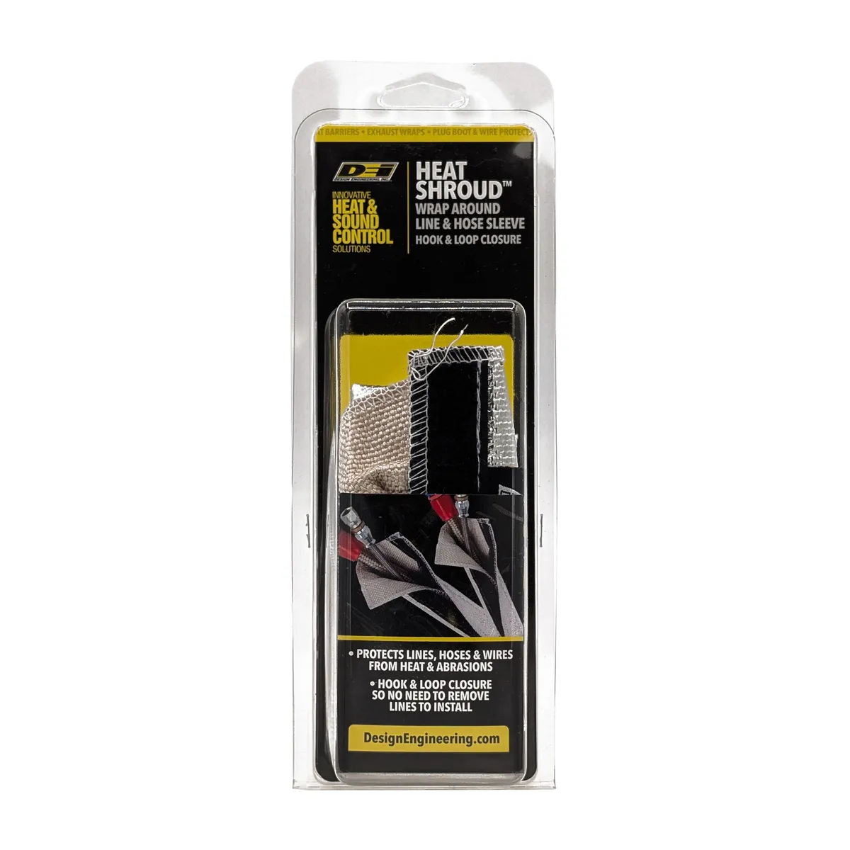 "Heat Shroud 1/2"" - 1-1/4"" ID x 3 ft Aluminized Slv-hook & Loop" product image