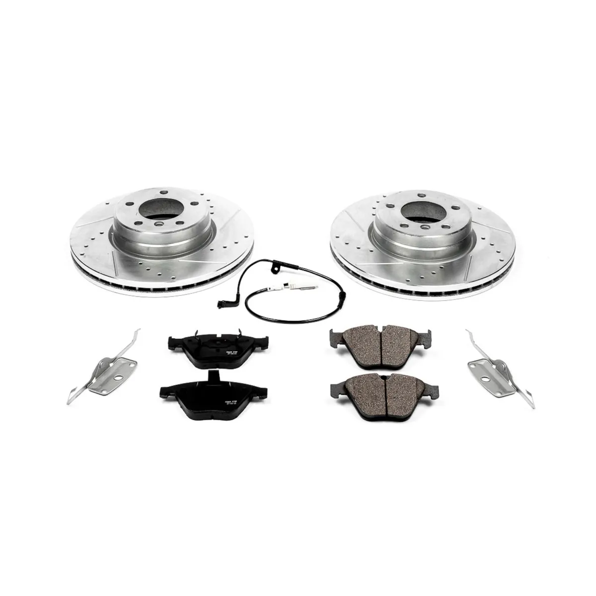 Z23 Evolution Sport Upgrade Kit: Drilled/Slotted Rotors; Carbon-Fiber Ceramic Pads W/Hardware; Pad Sensors product image