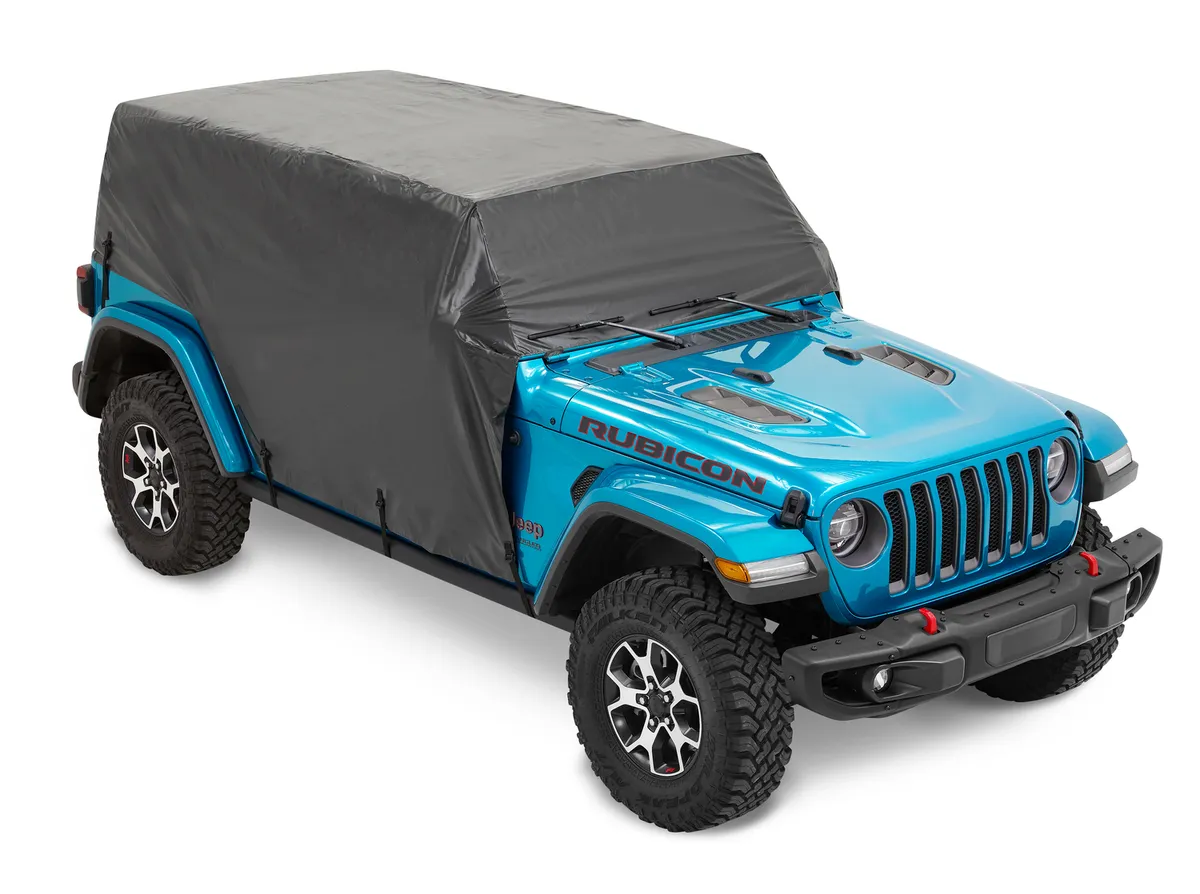 All Weather Trail Cover - Jeep '07-18 Wrangler JK / '18-26 JL 4-Door (Black, Hard Top) product image
