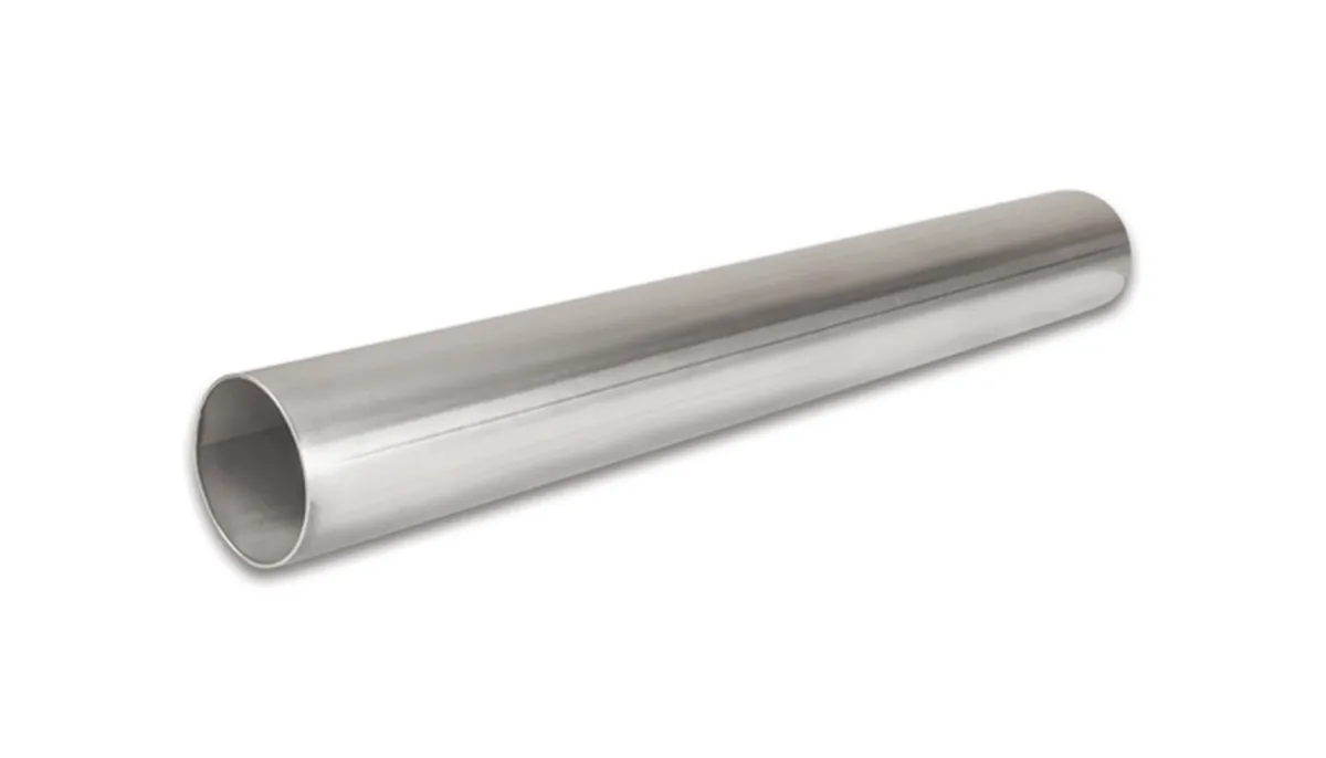 Straight Stainless Steel Tubing; 2.25 in. OD; 39.375 in. Length; 0.065 in. Tube Thickness; 321 Stainless Steel; 16 Gauge Wall Thickness; product image