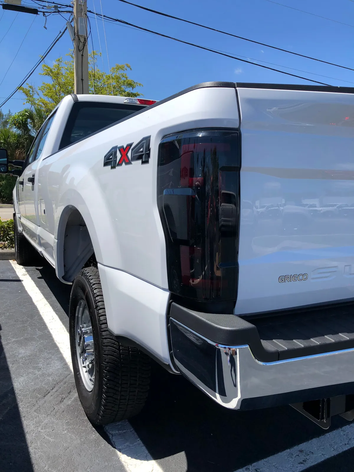Ford Superduty F250 350 450 550 20-22 Replaces OEM LED Style Tail Lights With Blis Blind Spot Warning System Oled Tail Lights - Red Lens product image