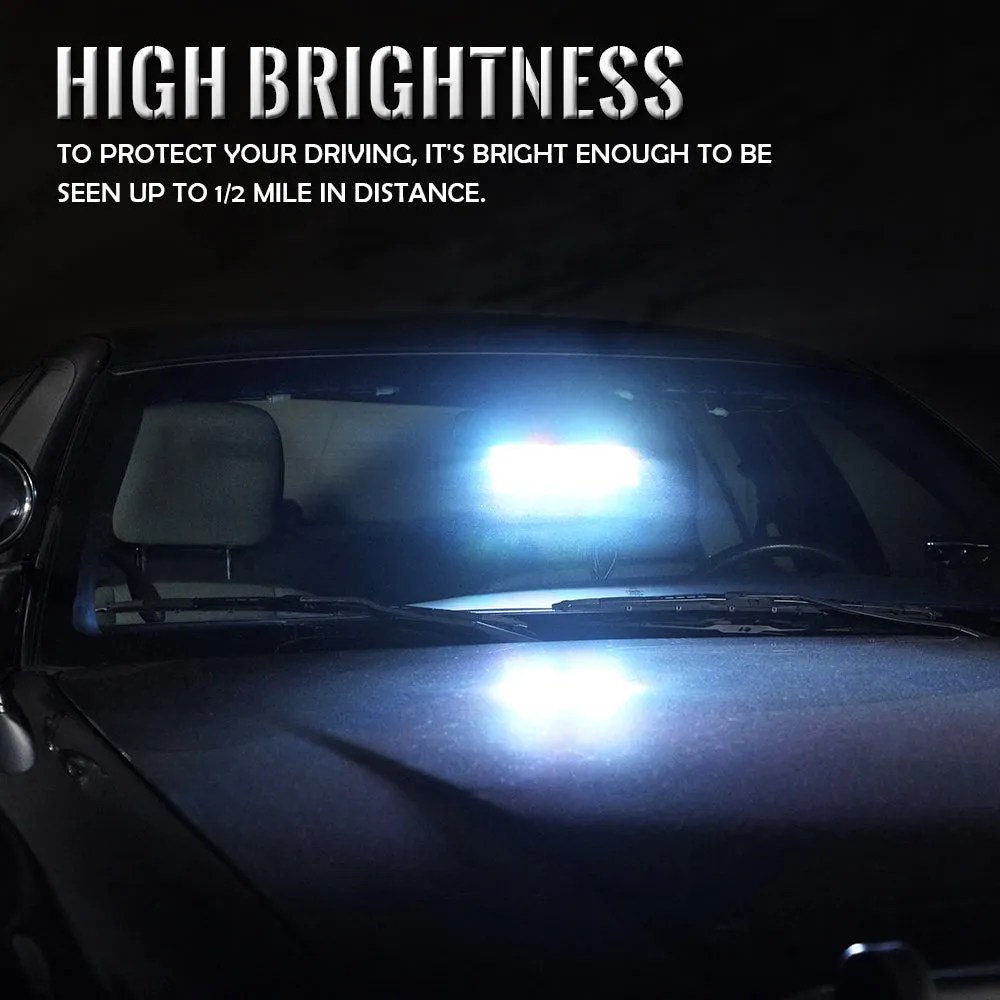 Xprite Windshield LED Strobe Lights with Suction Cups | Undercover Series