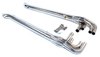 Patriot Exhaust Patriot Exhaust H1165 Lake Pipes '4' 63" length 3 1/2" diameter Chrome