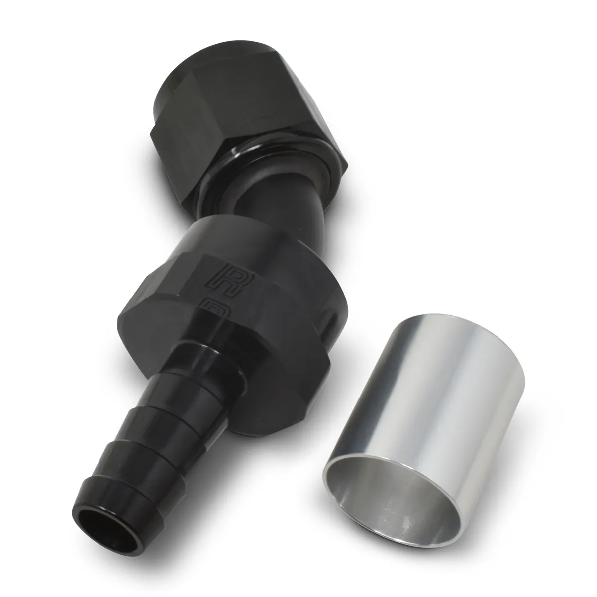 #10 45 Deg Hose Fitting P/C Crimp-On product image