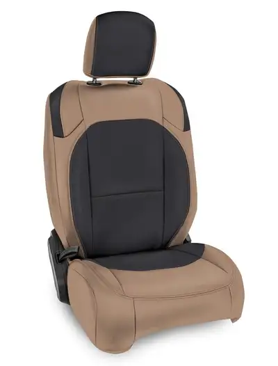 PRP Front Seat Covers Wrangler Jl4 Door; Gladiator Jt; Rubicon (Pair)black And Tan