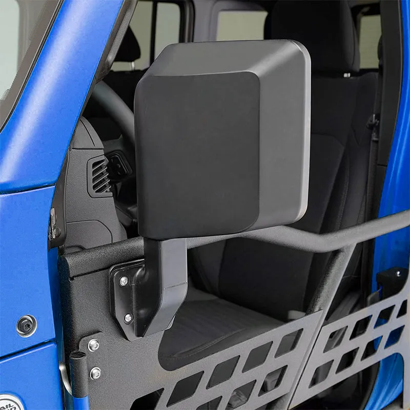 Jeep Half Tube Doors with Side View Mirror for 2018-2025 Wrangler JL Gladiator JT product image