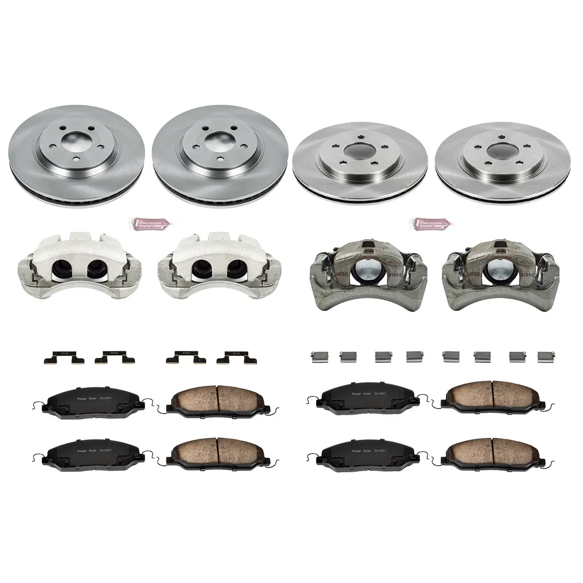 Z17 Direct Replacement Kit: Rotors; Ceramic Pads; Calipers product image