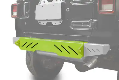 Steinjager Steinjäger Bumpers Wrangler JL 2018 to Present Rear Cap Style Gecko Green