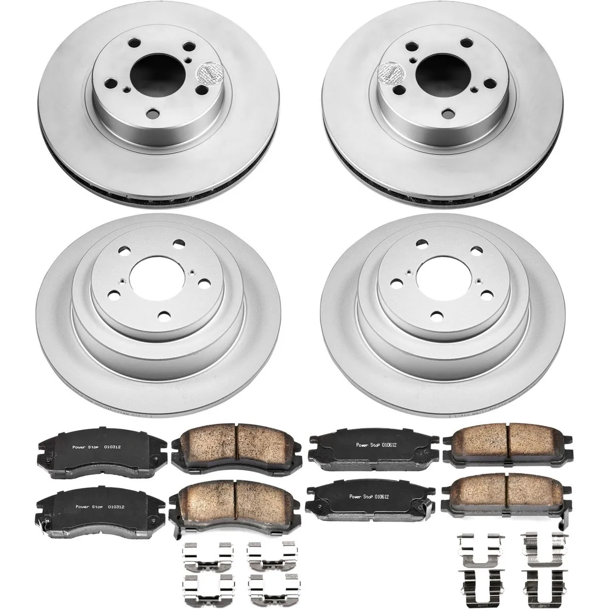 Z17 Geomet Coated Rotor Kit: Genuine Geomet Fully Coated Rotors; Ceramic Pads W/Hardware product image