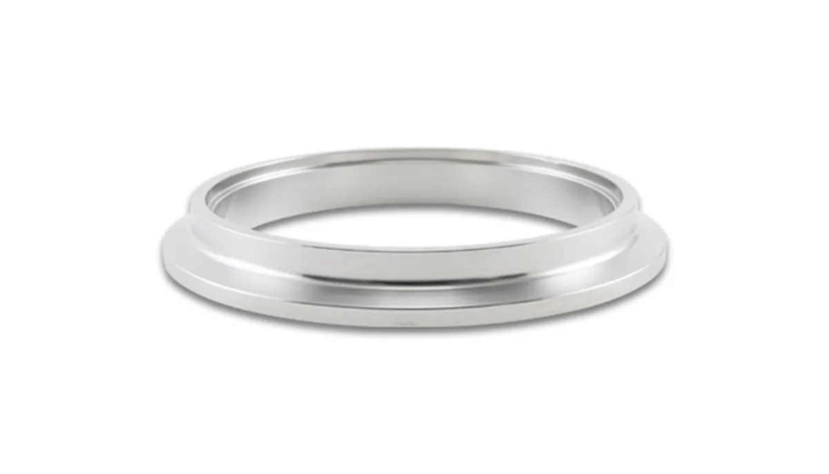 Turbo Outlet Flange; 95.1MM CRMD; 1.4MM CRMDH; 3.8MM Apex W; 12.7MM Thickness; 108.7MM Flange OD; 3MM Tube Recess Depth; For Garrett G42; 304 Stainless Steel; V-Band; product image