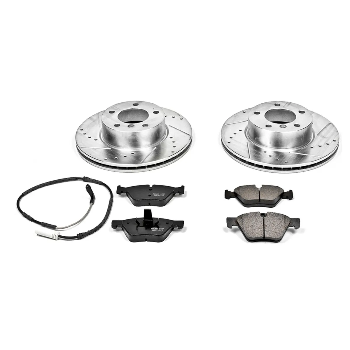 Z23 Evolution Sport Upgrade Kit: Drilled/Slotted Rotors; Carbon-Fiber Ceramic Pads W/Hardware; Pad Sensors product image