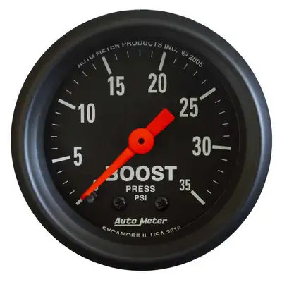 AutoMeter 2-1/16in Z-Series Boost Gauge 0-35psi