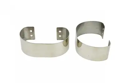 Kentrol Jeep CJ/YJ Bumperettes Pair 76-95 CJ and Wrangler YJ Polished Silver Kentrol