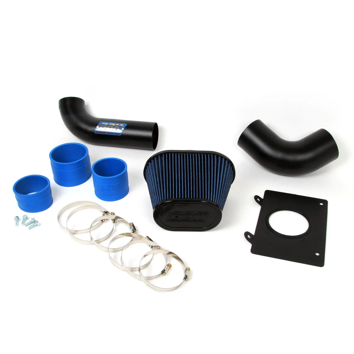 Ford Mustang 5.0 Cold Air Intake Kit Fenderwell Style Blackout 86-93 product image