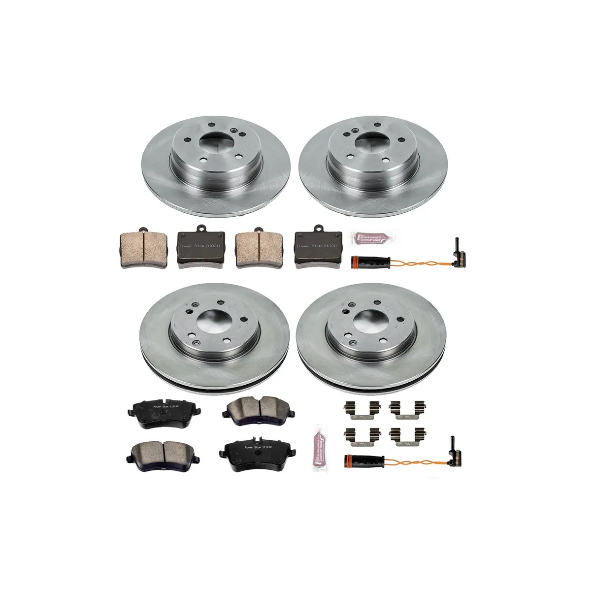 Z17 Direct Replacement Kit: Rotors; Ceramic Pads W/Hardware; Pad Sensors product image