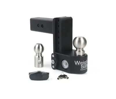 Weigh Safe Tongue Weighing Adj Ball Mount Inc 2in And 25/16in Balls6in Drop2.5in Shank