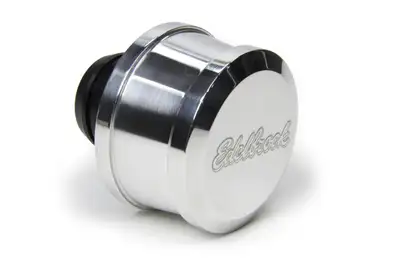 Edelbrock Edelbrock 4213 Push-in Round Billet Aluminum Breather - Polished