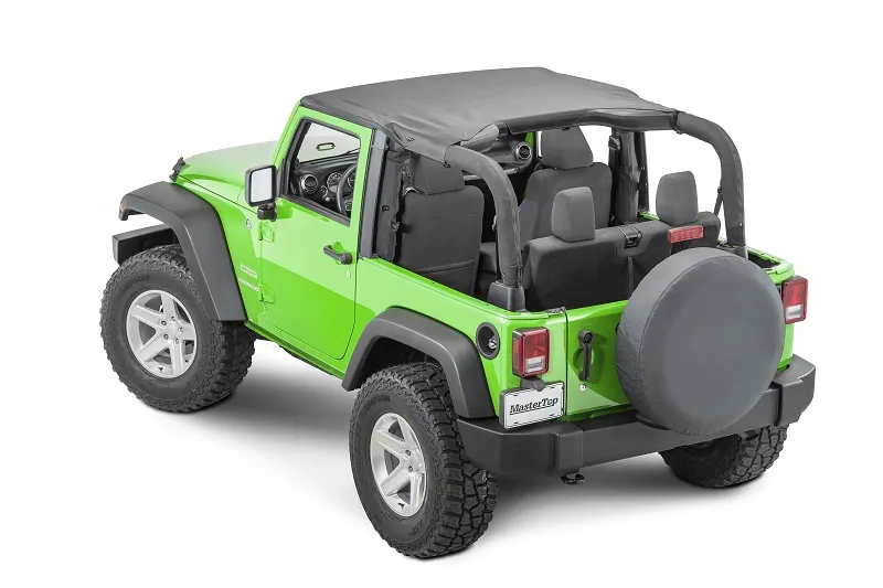Jeep JK Bimini Top For 07-18 Jeep JK Wrangler 2 Door Black Diamond MasterTop product image