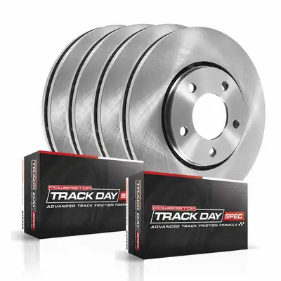 PowerStop Track Day Spec Kit-Stage 2 Kit For Spec Racing Series/Advanced Track Day Enthusiasts: Rotors And Pads-For Use W/Race Tires