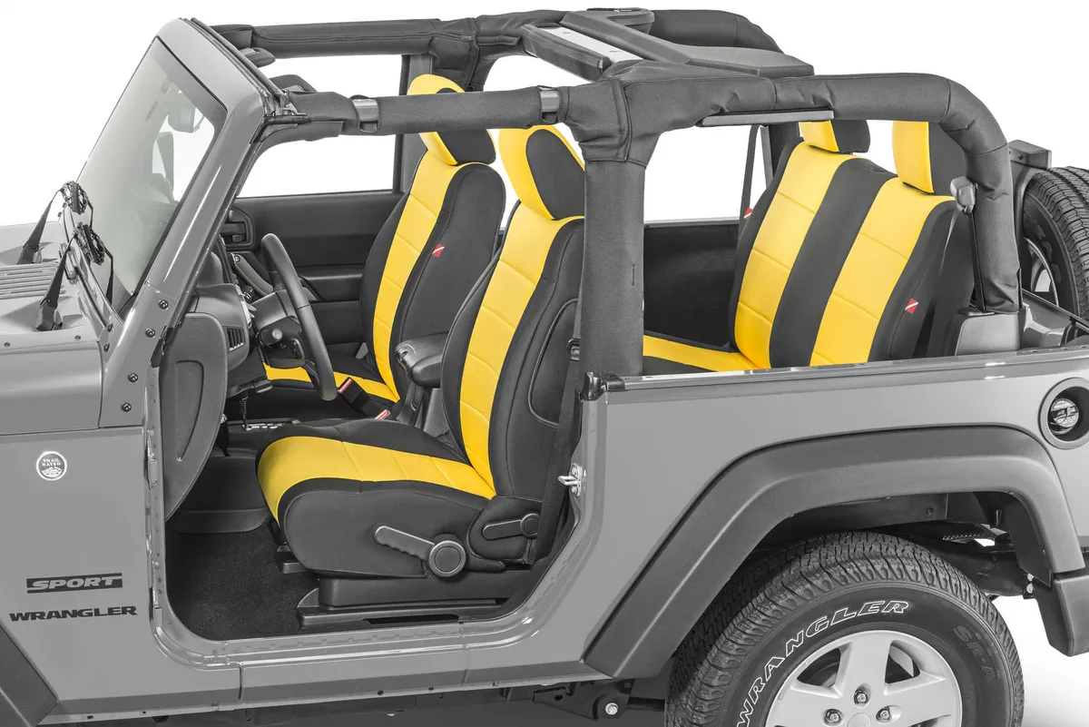 Wrangler JK Seat Cover for 11-12 Jeep JK Yellow Neoprene Pair Diver Down product image