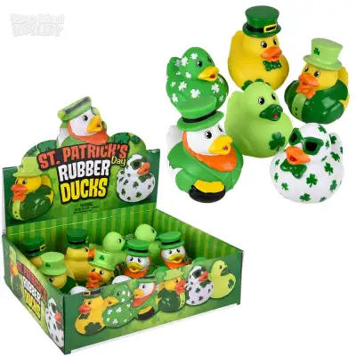 No Brand St. Patrick's Day Rubber Duckies 3.5\" 12ct