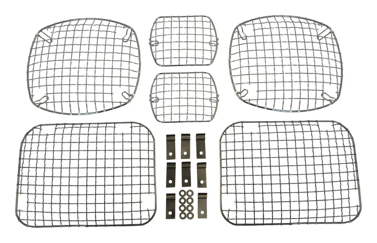 Crown Automotive Jeep Replacement RT Off-Road - Metal Chrome Stone Guard Set