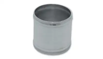 Vibrant Performance Aluminum Joiner Coupler; 3 in. Tube OD; 3 in. Length; 1.5mm Wall Thickness; 6063 Aluminum; Polished;