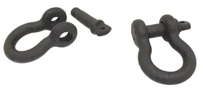 Fishbone Offroad Black Powder Coated, Sold as a pair, 7/8 in. threaded shackle pin