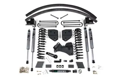 Zone Offroad 17-19 Ford F-250/F-350 Super Duty 6 Inch Lift Kit 3 Inch Rear Block Diesel 3 Leaf Main Nitro Shocks Zone Offroad