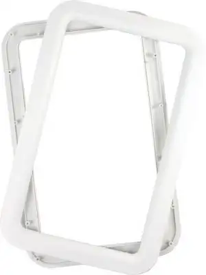 JR Products rv Deluxe Entry Door Window Frame White