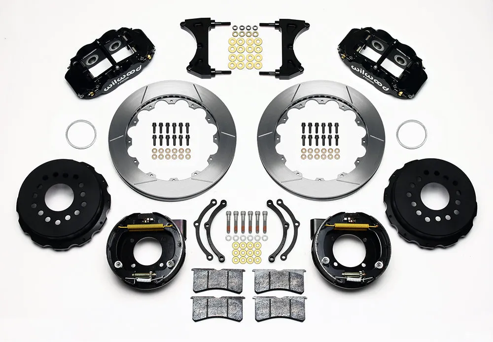 1964 - 1974 Buick, Chevrolet, Oldsmobile, Pontiac Forged Narrow Superlite 4R Big Brake Rear Parking Brake Kit - 140-12964 product image