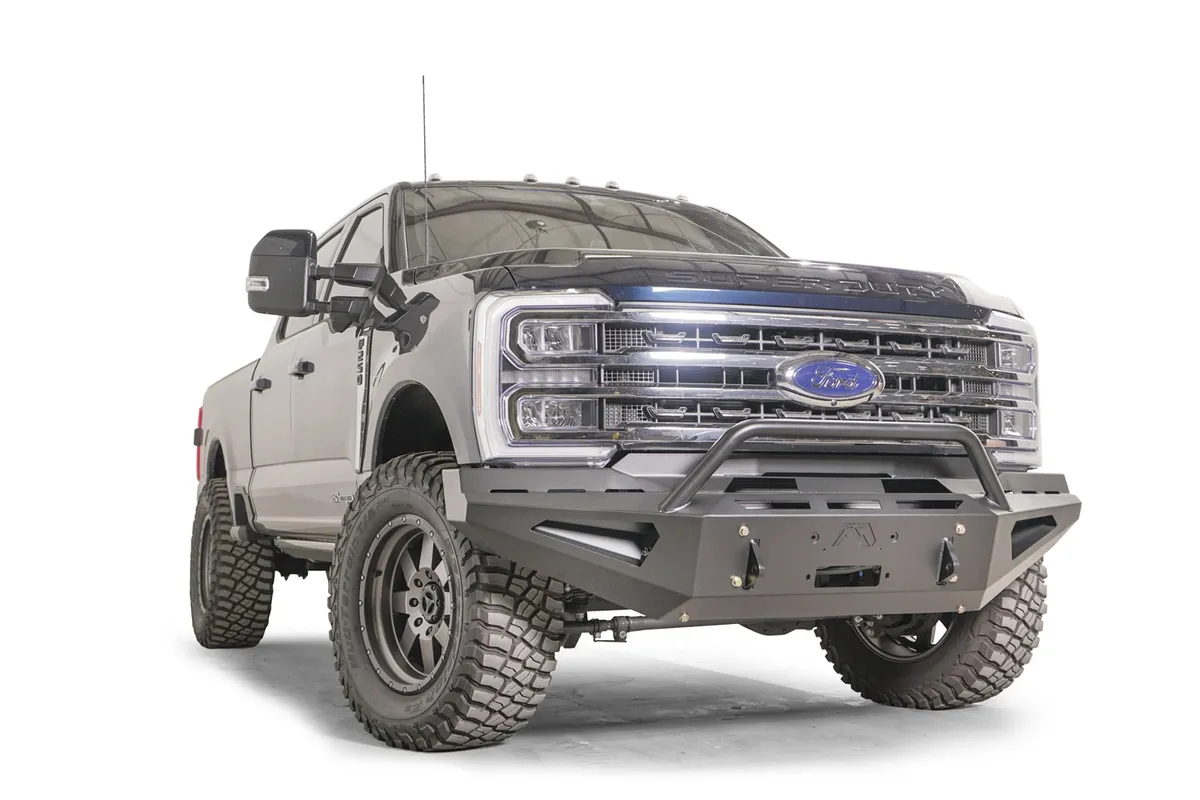 23c F250/F350 Red Steel Front Bumper product image