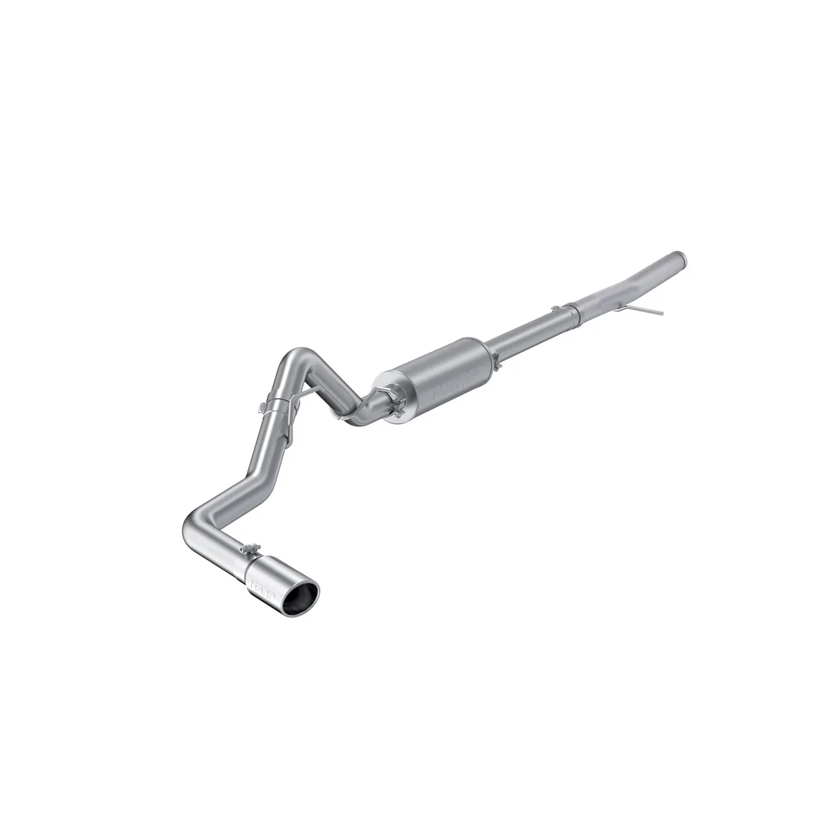 2024-Up Ford Ranger 2.3L Ecoboost Armor Lite Aluminized Steel 3-Inch Cat-Back Single Side Exit with Polished Tip MBRP product image