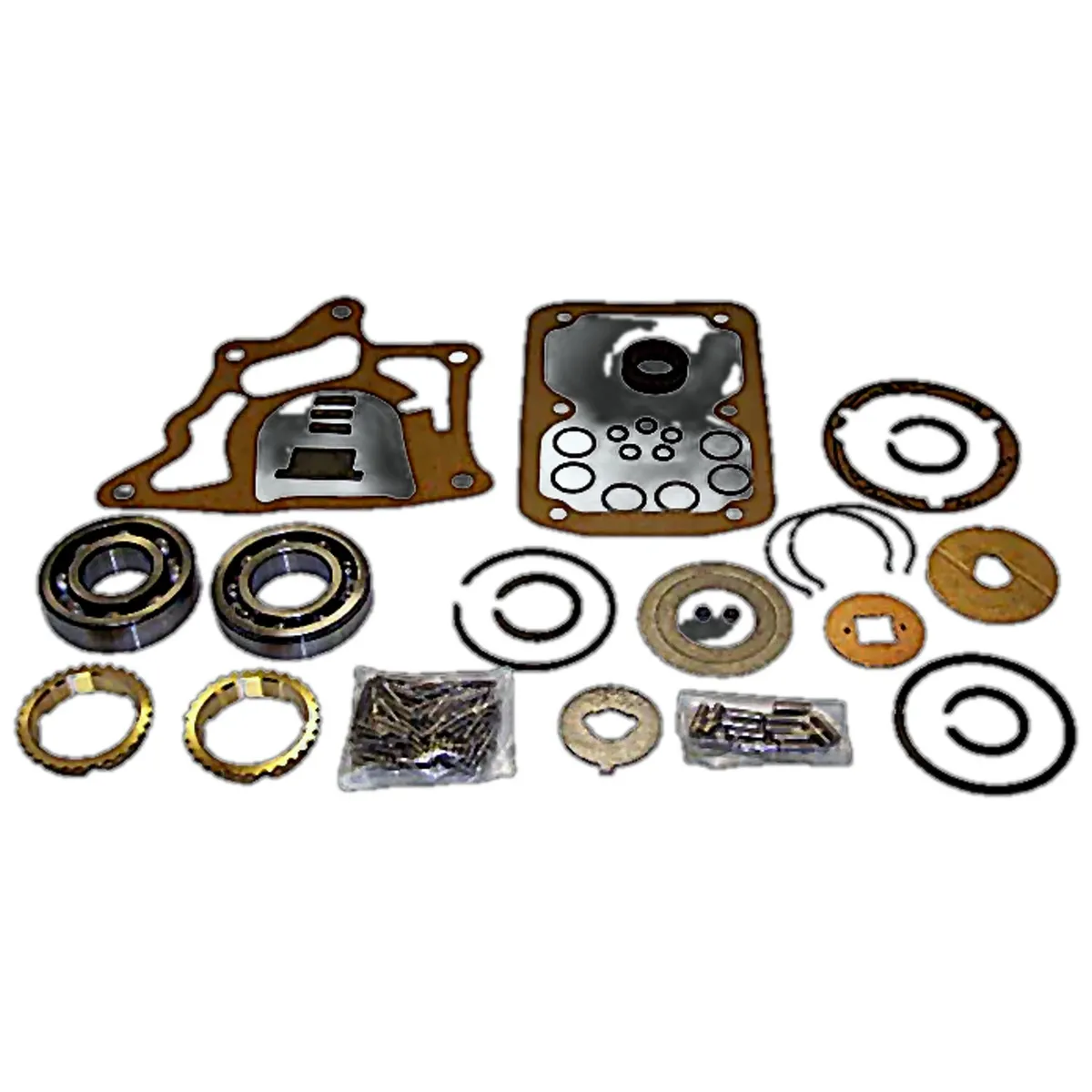 Transmission Master Overhaul Kit 1945-1949 Cj-2a;1948-1953 Cj-3a;1953-1968 Cj-3b;1955-1971 Cj-5;1955-1971 Cj-6;1950-1952 M38;1952-1963 M38-A1;1956-1964 Fc-150;1957-1964 Fc-170;1963-1964 Sj, J-Series1966-1971 C101 Commando;1948-1963 Sedan Delive product image