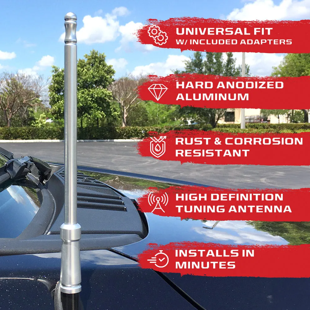 Aluminum 8" Antenna Mast (Fits OEM Factory Threaded Antenna) Multiple Colors product image