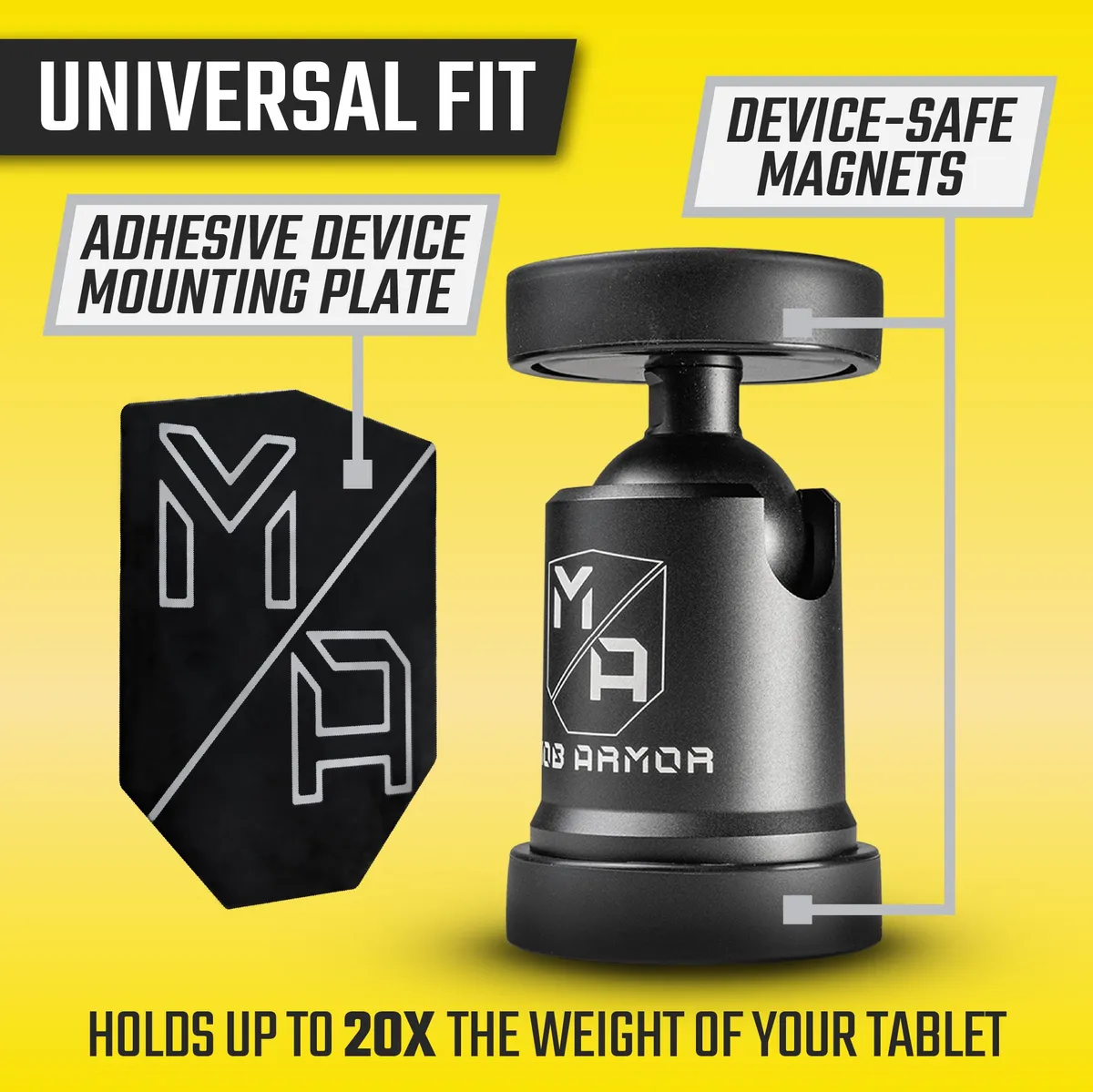 TabNetic Maxx | Rugged Magnetic Tablet Mount product image