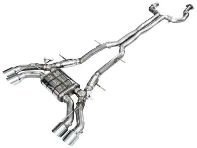 AWE Tuning AWE SwitchPath Exhaust for Cadillac CT4-V Blackwing - Chrome Silver Tips - 3025-42436