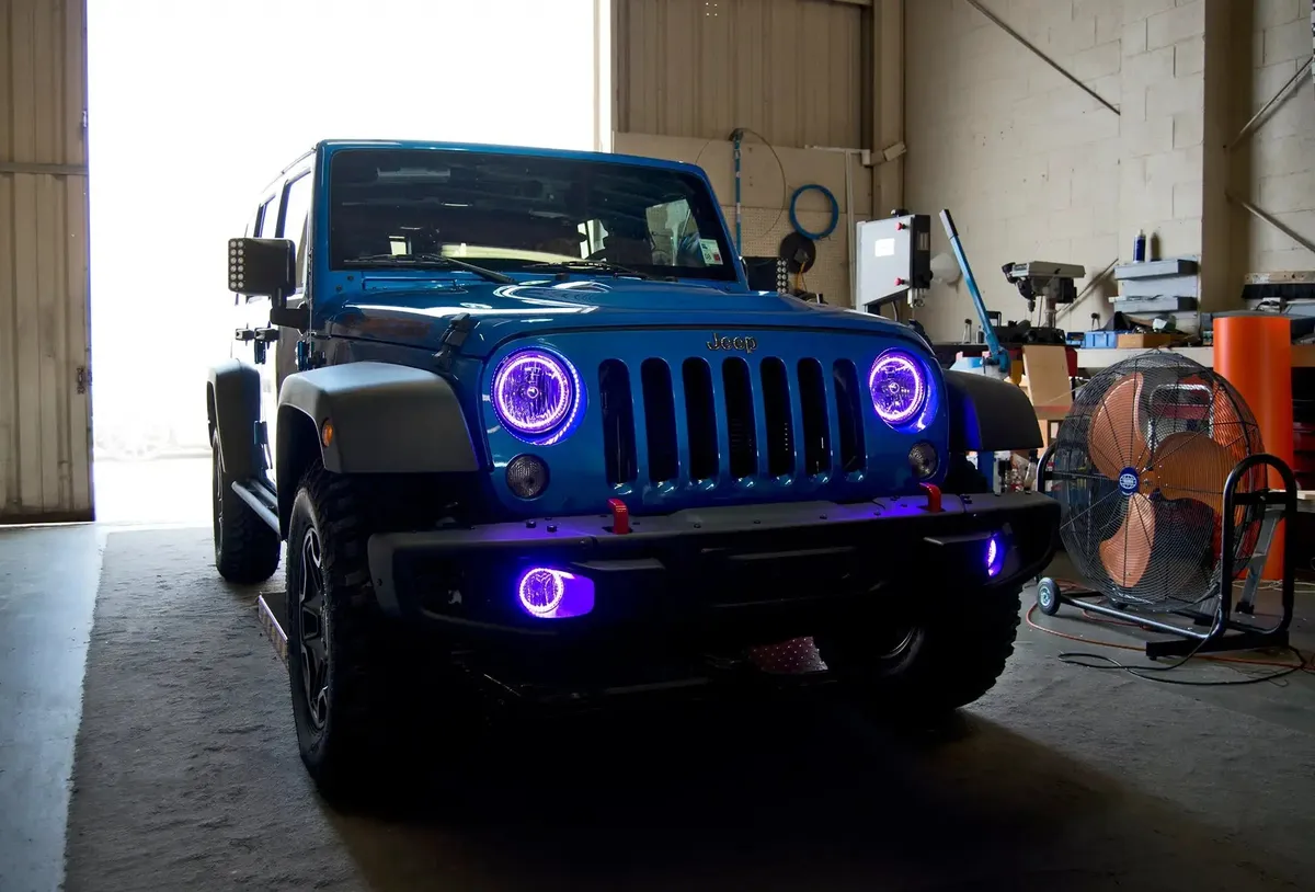 ORACLE Lighting 2007-2018 Jeep Wrangler JK LED Surface Mount Fog Light Halo Kit - White / No product image