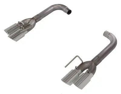 Pypes Performance exhaust Axle Back Exhaust 18-Pres Mustang GT Split Rear Quad Exit 3 in Quad 304 Stainless Steel Tips Incl Hardware/Muffler Delete Pypes Exhaust