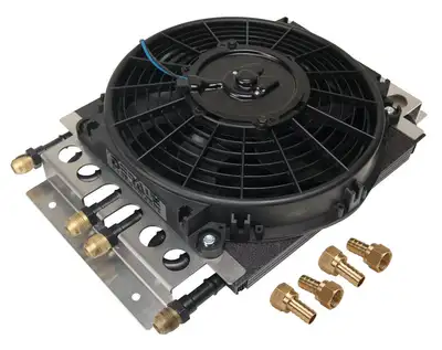 Derale 4 & 4 Pass Dual Circuit Electra-Cool Remote Cooler, -8AN