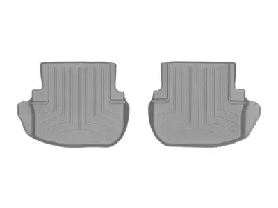 Weathertech FloorLiner™ DigitalFit®; Gray; Rear; 2 Piece Liner;