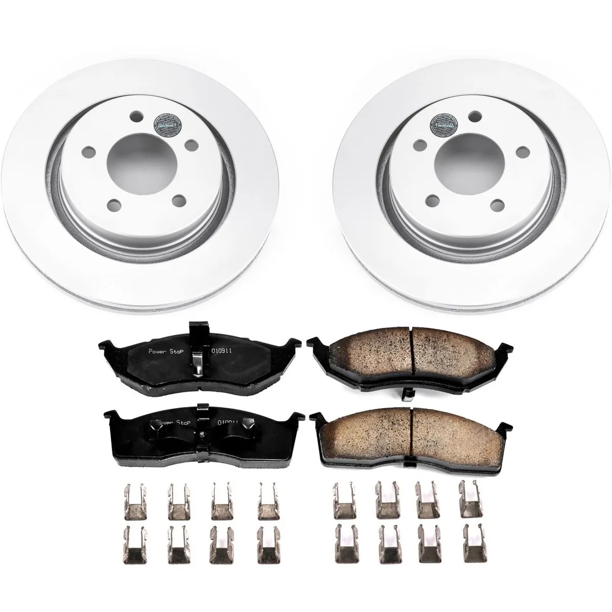 Z17 Geomet Coated Rotor Kit: Genuine Geomet Fully Coated Rotors; Ceramic Pads W/Hardware product image