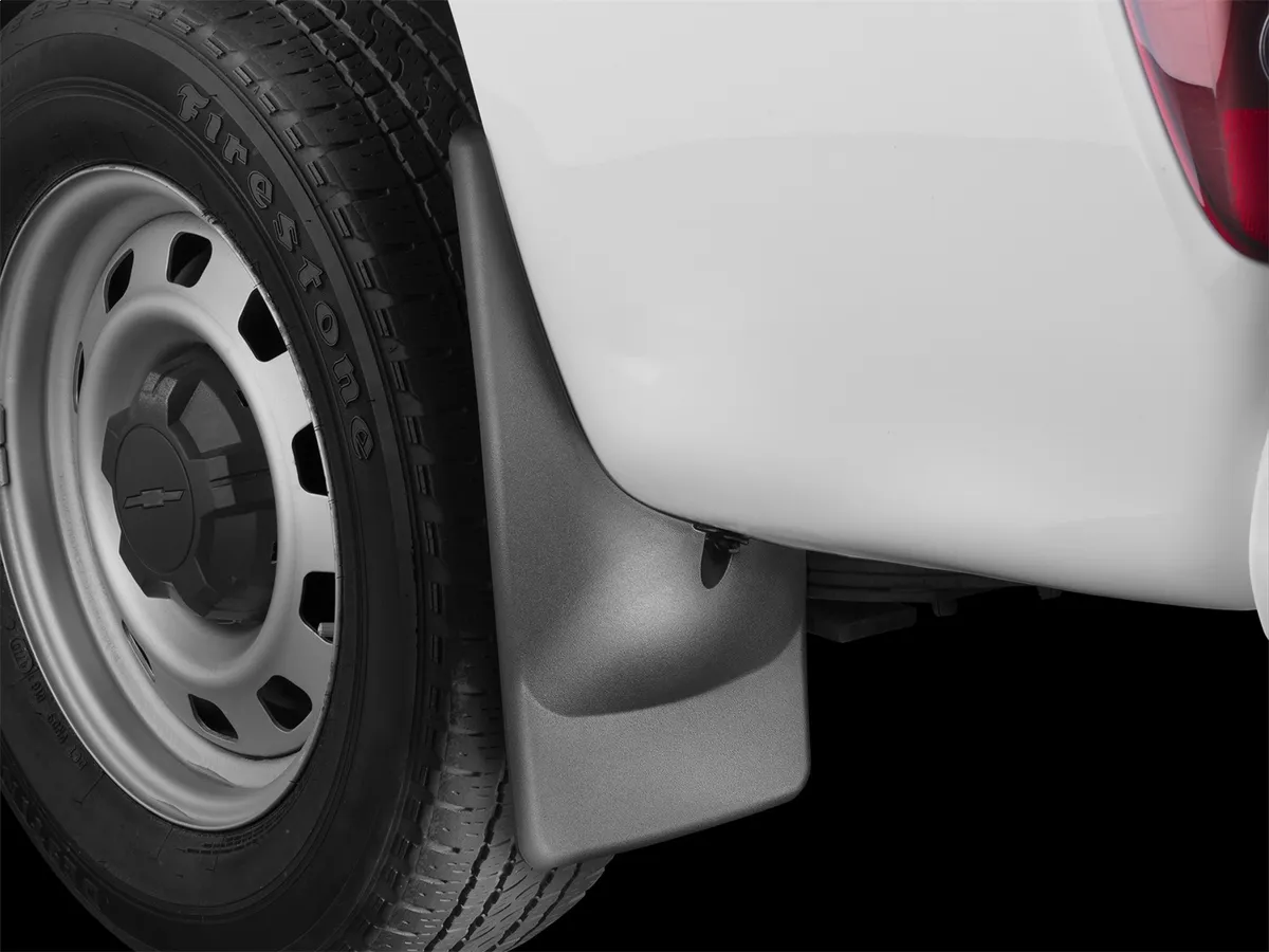 2004 - 2012 Chevrolet Colorado No Drill MudFlaps Fits vehicles without flares; fits vehicles with factory installed running boards Black product image