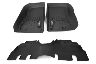 Weathertech WeatherTech Front and Rear Floor Liner Black Package - JK 4dr 2014+