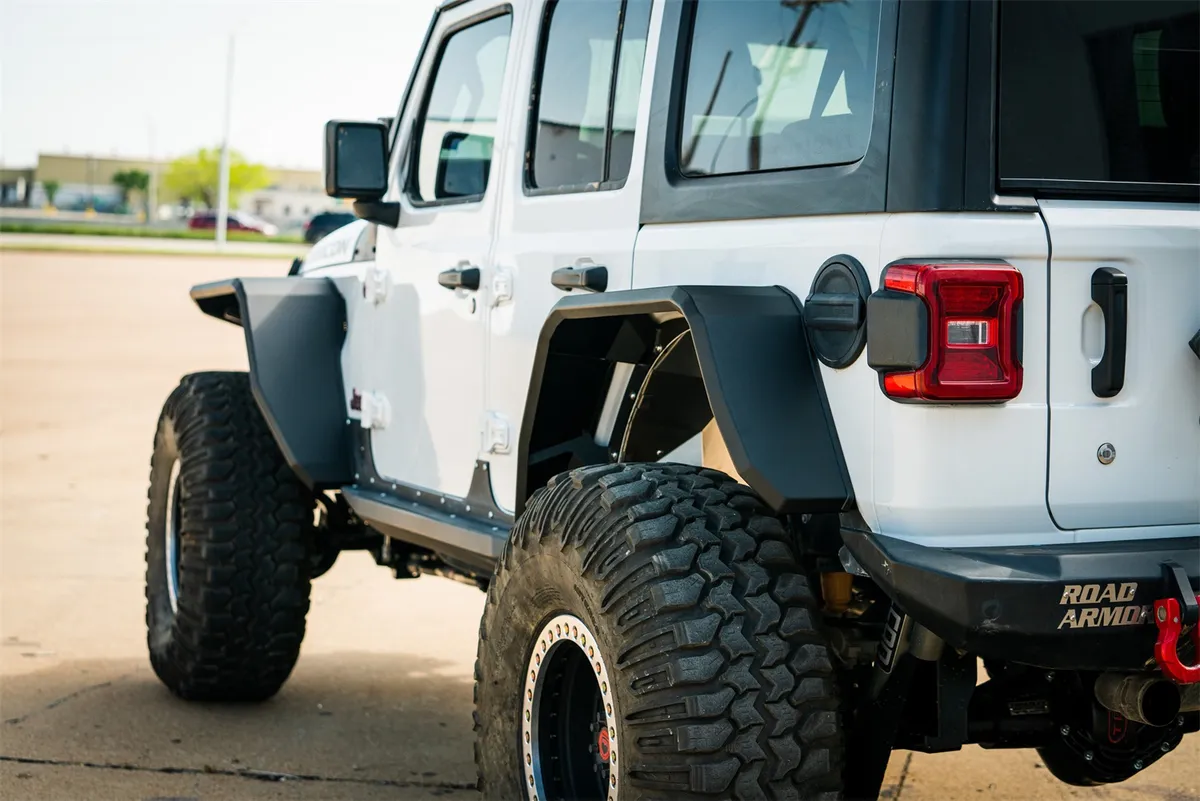 Stealth Rear Wide Fender Flares - Texture Black 2018-2025 Jeep JL JLU product image