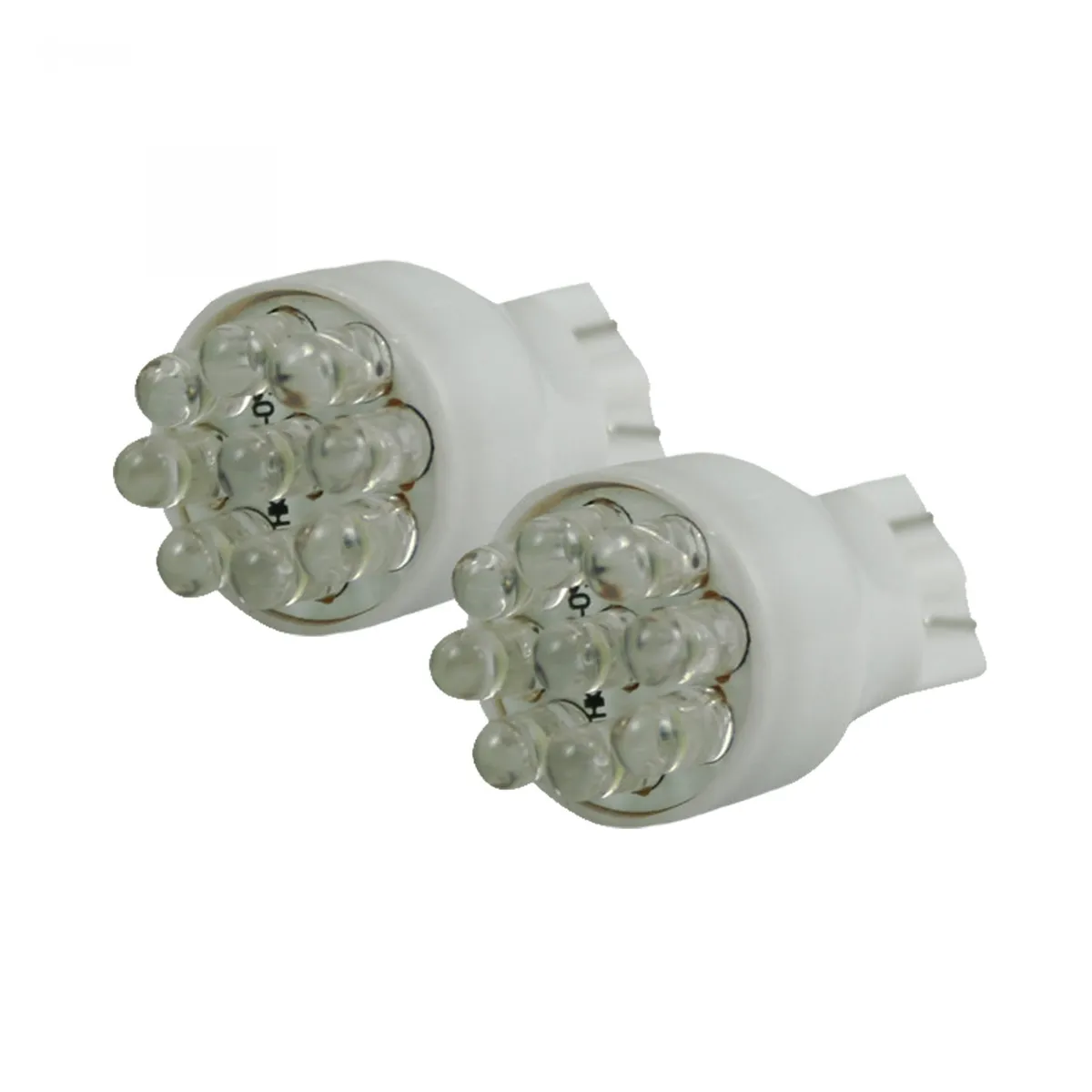 Recon Accessories 921 T-15 9 LEDs on each bulb Unidirectional LED Bulbs Wedge Style - WHITE Two Bulbs Per Package