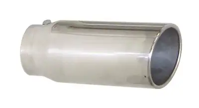 Pypes Performance exhaust Exhaust Tail Pipe Tip 2.5 in ID x 5 in OD x 18 in 5 in Tip Bolt On Hardware Not Incl Polished 304 Stainless Steel Pypes Exhaust