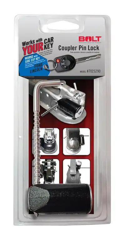BOLT (Clamshell) 15c F150/16c F250/F350/F450/13c Transit/Connect W/Side Cut Key Coupler Pin Lock