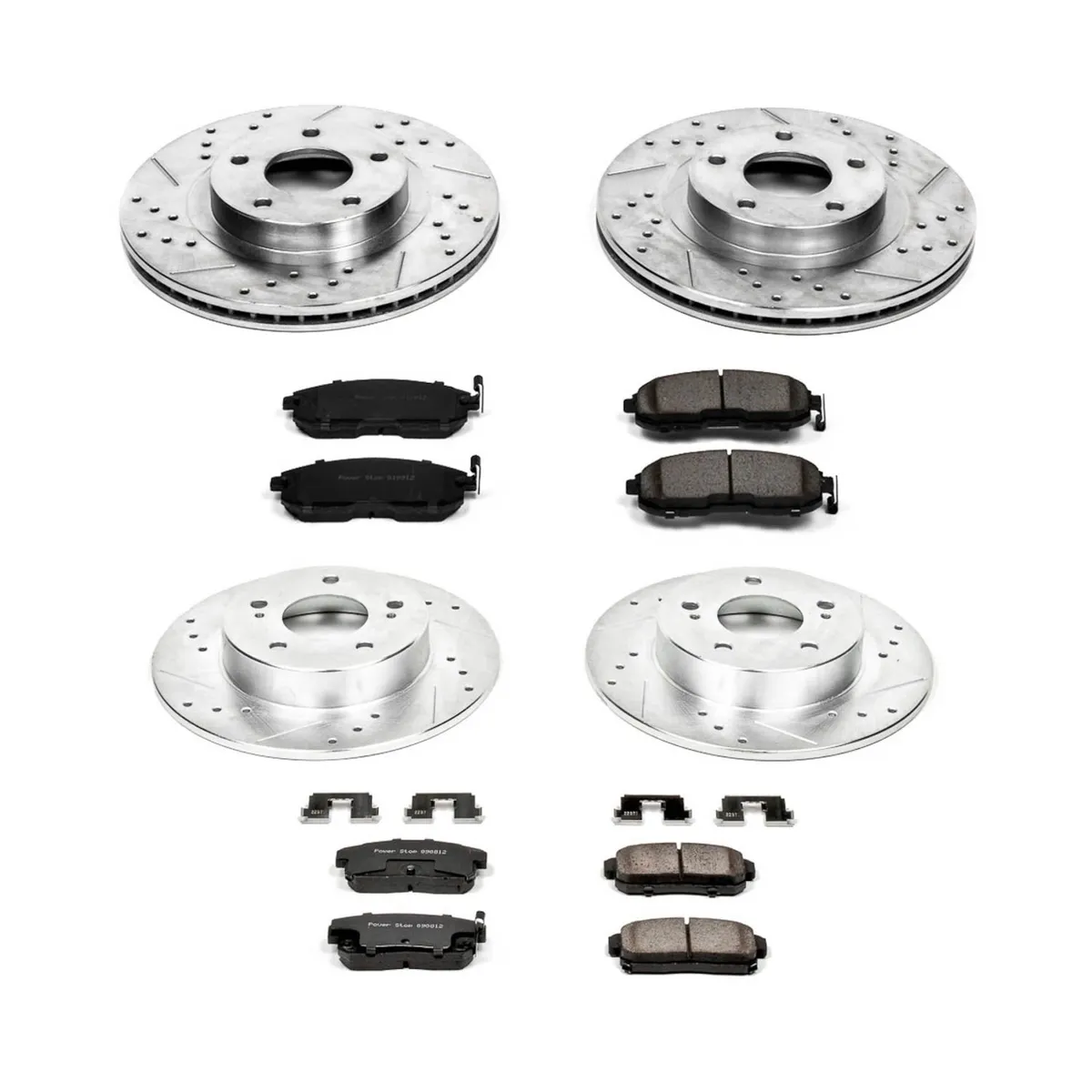 Z23 Evolution Sport Upgrade Kit: Drilled/Slotted Rotors; Carbon-Fiber Ceramic Pads W/Hardware product image