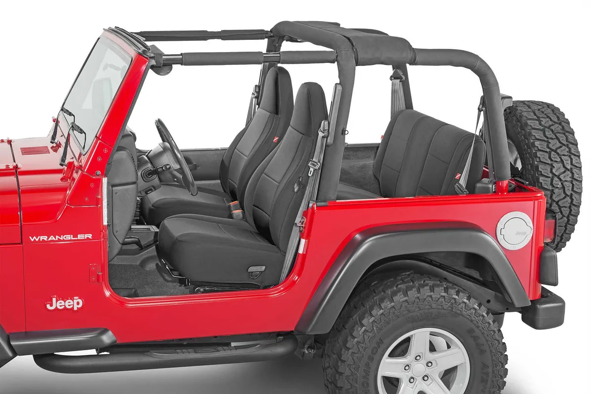 Jeep Wrangler Neoprene Seat Covers for 97-02 Jeep Wrangler TJ Black Diver Down product image